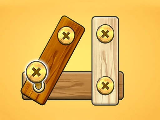 Master the hardware in Nut Bolt Screw Puzzle Game Macro shot of pins and bolts demonstrating the tactile physics of Nut Bolt Screw Puzzle Game